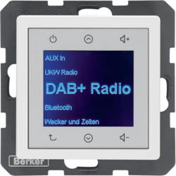 HAGER - Q.x Radio Touch DAB+ biały aksamit - 29846089