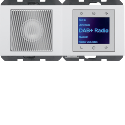 HAGER - K.1 Radio Touch DAB+ z głośnikiem biały połysk - 29807009