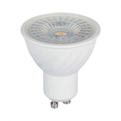V-TAC - 6W GU10 Żarówka LED / Chip SAMSUNG / Barwa:3000K / Kąt 110' / Ściemniana / Trzonek:GU10 - 21198