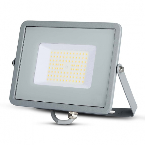 V-TAC -  50W Naświetlacz LED SMD / Chip SAMSUNG / Barwa:6400K / Obudowa: Szara  / Wydajność: 115lm/w - 21765