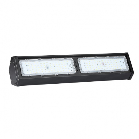 V-TAC - 100W Liniowy HIGHBAY LED / Chip SAMSUNG / Barwa:6500K / Obudowa: Czarna / Wydajność: 120lm/w / Kąt 120' - 21892