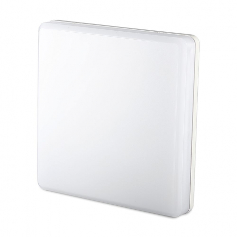 V-TAC - 15W Plafon LED / IP44 / Chip Samsung / Barwa:3000K / Klosz PC / Kwadrat - 2113909