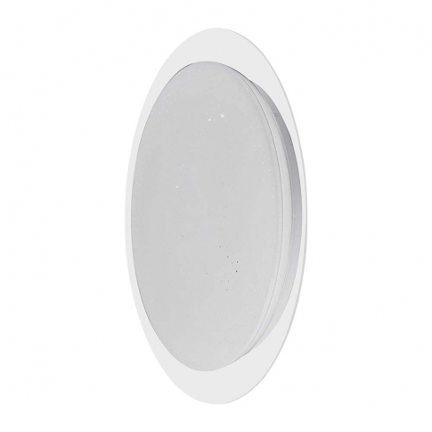 V-TAC -  20W/40W/20W Dekoracyjny plafon LED / Barwa: 3w1 / Ściemniany / Klosz z efektem gwiazdki - 2114741