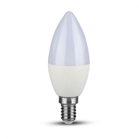 V-TAC - 4.5W Żarówka LED C35 / Barwa:6500K / Trzonek: E14 - 2142411