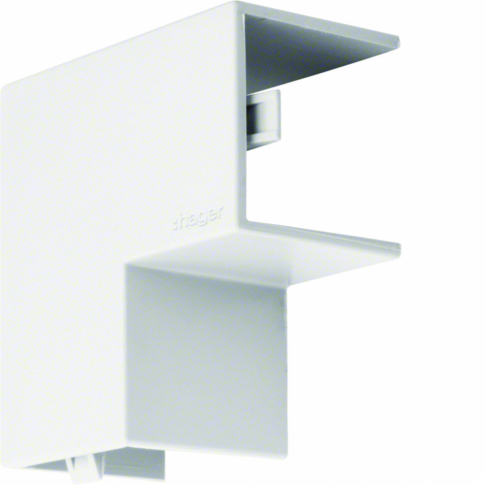 HAGER - TEHALIT.LF KĄT PŁASKI 25X25MM, BIAŁY - LF2502559016