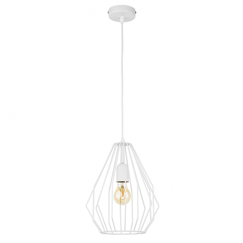 TK-LIGHTING SP. Z O.O. - BRYLANT WHITE LAMPA WISZĄCA 1 PŁ D - 2223