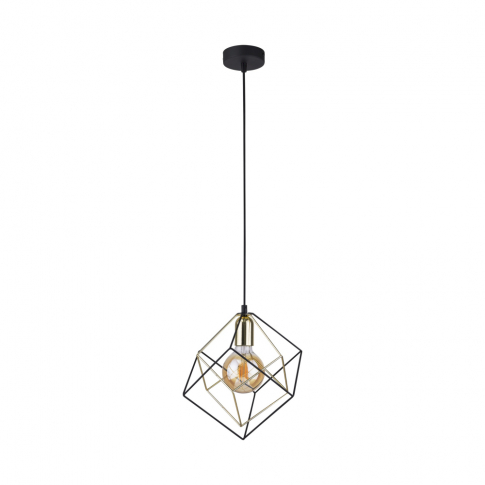 TK-LIGHTING SP. Z O.O. - ALAMBRE LAMPA WISZĄCA 1 PŁ CZ/ZŁ - 2777