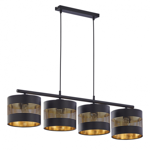 TK-LIGHTING SP. Z O.O. - TAGO BLACK LAMPA WISZĄCA 4 PŁ - 3213