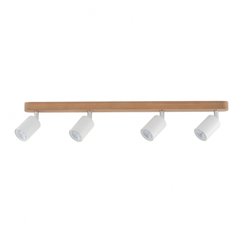 TK-LIGHTING SP. Z O.O. - TOP WOOD LAMPA SUFITOWA 4 PŁ BIAŁA/SOSNA - 3297