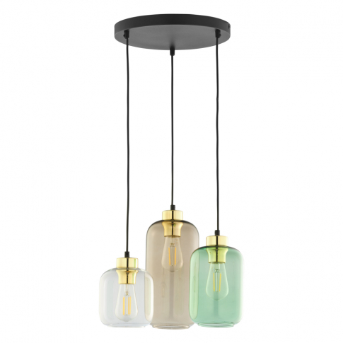 TK-LIGHTING SP. Z O.O. - MARCO GREEN LAMPA WISZĄCA 3 PŁ KOŁO - 3325