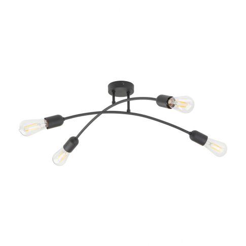 TK-LIGHTING SP. Z O.O. - HELIX  BLACK LAMPA SUFITOWA 4 PŁ - 4687