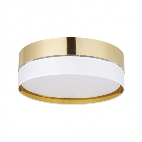 TK-LIGHTING SP. Z O.O. - HILTON WHITE/GOLD LAMPA SUFITOWA 3 PŁ 450 - 4772
