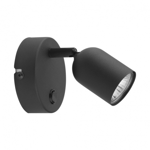 TK-LIGHTING SP. Z O.O. - TOP BLACK KINKIET 1 PŁ - 4784
