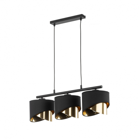 TK-LIGHTING SP. Z O.O. - GRANT BLACK LAMPA WISZĄCA 3 PŁ - 4824