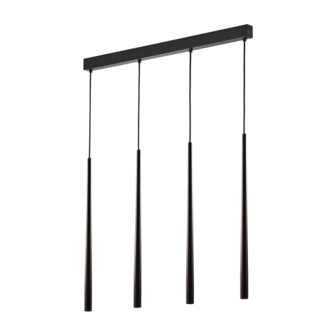 TK-LIGHTING SP. Z O.O. - PIANO BLACK LAMPA WISZĄCA 4 PŁ - 6414