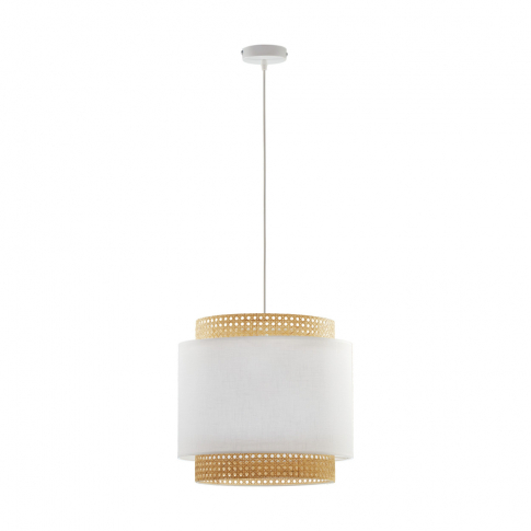 TK-LIGHTING SP. Z O.O. - BOHO WHITE LAMPA WISZĄCA 1 PŁ - 6529