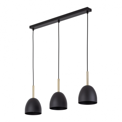 TK-LIGHTING SP. Z O.O. - NORD BLACK LAMPA WISZĄCA 3 PŁ - 4871