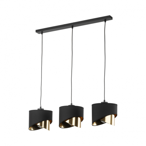 TK-LIGHTING SP. Z O.O. - GRANT BLACK LAMPA WISZĄCA 3 PŁ - 4877