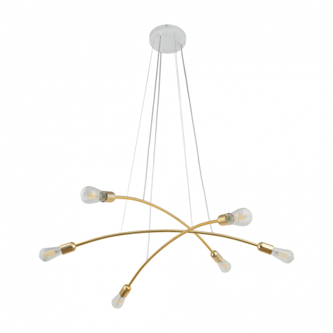 TK-LIGHTING SP. Z O.O. - HELIX GOLD LAMPA WISZĄCA 6 PŁ - 5621