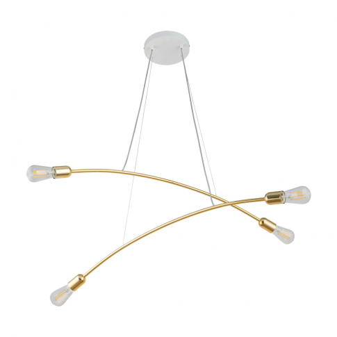 TK-LIGHTING SP. Z O.O. - HELIX GOLD LAMPA WISZĄCA 4 PŁ - 5622
