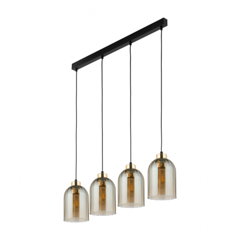 TK-LIGHTING SP. Z O.O. - SATIPO AMBER LAMPA WISZĄCA 4 PŁ - 5625