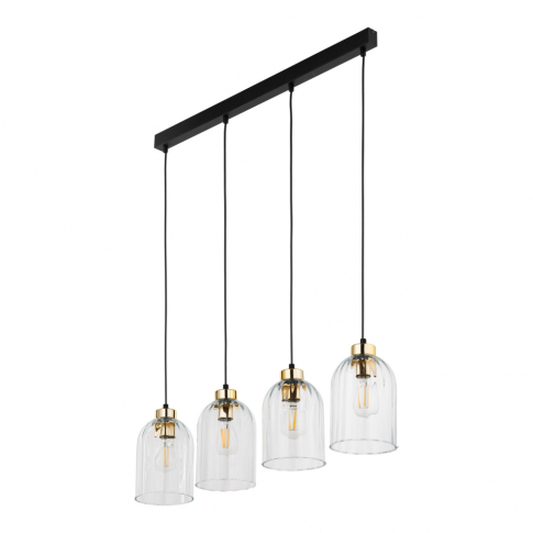 TK-LIGHTING SP. Z O.O. - SATIPO TRANSPARENT LAMPA WISZĄCA 4 PŁ - 5628