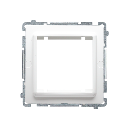 KONTAKT SIMON - ADAPTER NA OSPRZĘT 45X45 MM MOCOWANIE NA WKRĘTY I ŁAPKI BIAŁY BASIC - BMA45M/11