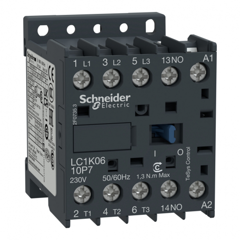 SCHNEIDER ELECTRIC - STYCZNIK 3P I=16A[AC3] 230VAC 50Hz 1NO - LC1K1610P5