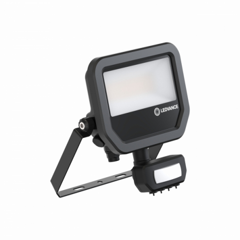 LEDVANCE - NAŚWIETLACZ LED 17W 1650/2400LM 3000K IP65 Z CZUJNIKIEM RUCHU CZARNY FLOODLIGHT PS GEN4 - 4099854309489