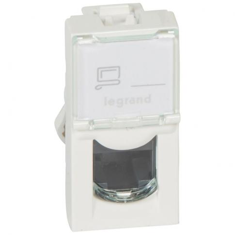 LEGRAND - GNIAZDO KOMPUTEROWE POJEDYNCZE 1M RJ45 KAT. 5E UTP MOSAIC - 076551