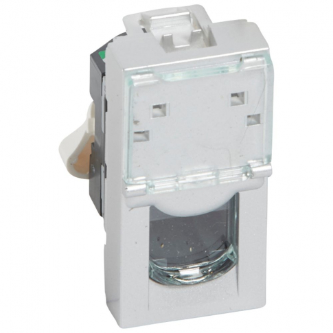 LEGRAND - GNIAZDO 1XRJ45 KAT5E UTP ALU MOSAIC - 079451