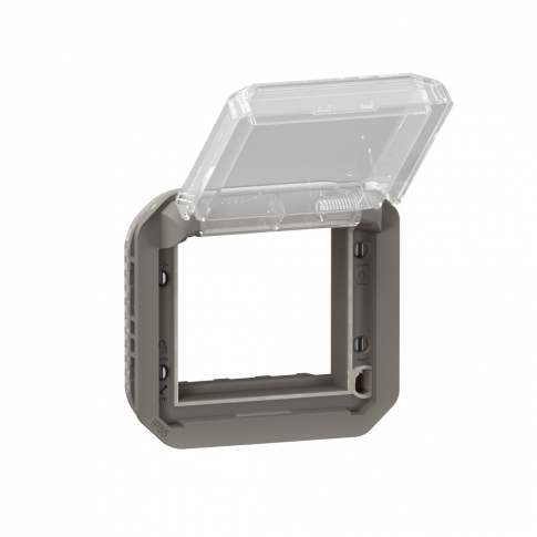 LEGRAND - ADAPTER ARTEOR/MOSAIC Z PRZEZRO. KLAPKĄ MECH. 70,5X70,5MM ANTRACYT PLEXO - 069880L