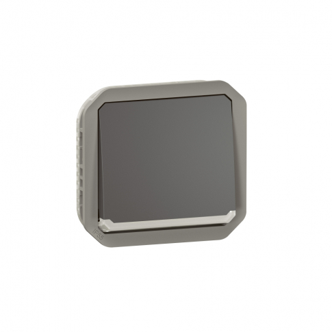 LEGRAND - ŁĄCZNIK SCHODOWY Z PODŚWIETLENIEM MECHANIZM 10AX - 250 V~ ANTRACYT PLEXO - 069803L