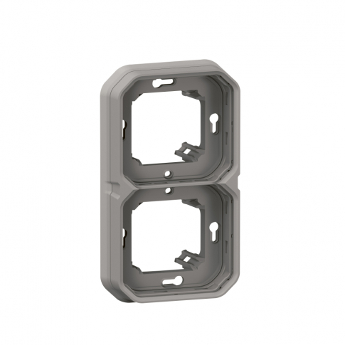 LEGRAND - UCHWYT PODTYNKOWY PODWÓJNY SZARY PLEXO - 069683L