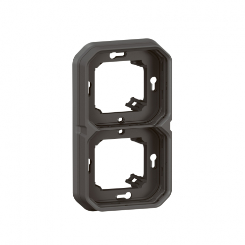 LEGRAND - UCHWYT PODTYNKOWY PODWÓJNY ANTRACYT PLEXO - 069607L