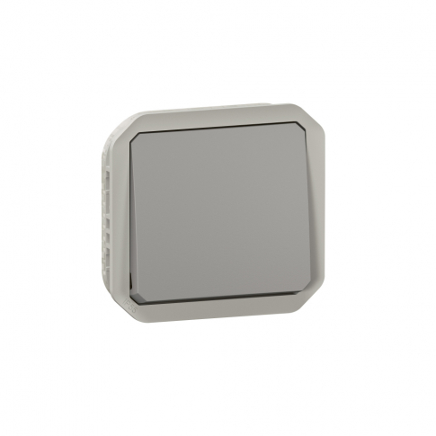 LEGRAND - ŁĄCZNIK SCHODOWY MECHANIZM 10AX - 250 V~ SZARY PLEXO - 069511L