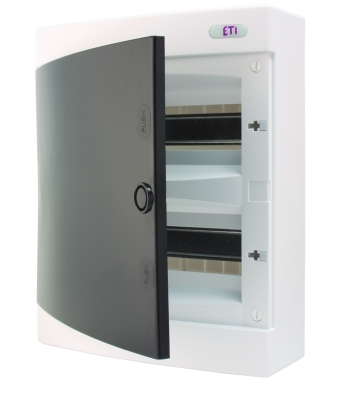 ETI - ROZDZIELNIA TWORZYWO NATYNKOWA IP40 2X12 MOD DRZWI TRANSPARENTNE ECT24PT-S - 001101069