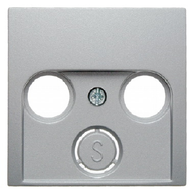 HAGER - ELEMENT CENTRALNY DO GNIAZDA ANTENOWEGO 2- I 3- WYJŚCIOWEGO ALUMINIUM B.1/B.7 - 12031404