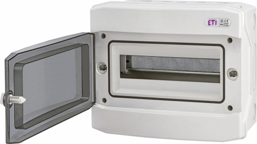 ETI - ROZDZIELNIA TWORZYWO NATYNKOWA IP65 1X12 MOD DRZWI TRANSPARENTNE ECH-12PT - 001101062
