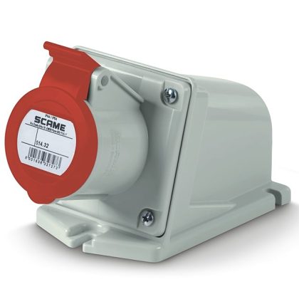 SCAME - GNIAZDO STAŁE 32A 400V 3P+N+Z IP44 - 514.3257