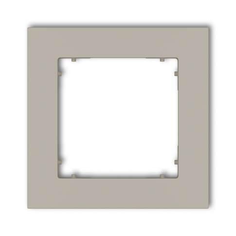 KARLIK - Ramka uniwersalna pojedyncza kwadratowa z tworzywa podtynkowy IP 20 MINI taupe - 60MR-1