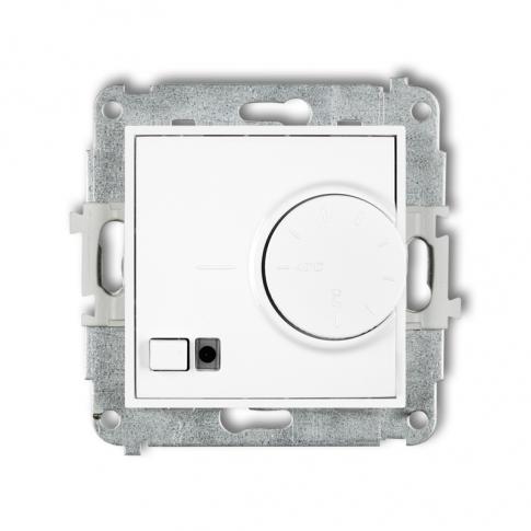 KARLIK - Mechanizm elektronicznego regulatora temperatury z czujnikiem podpodłogowym podtynkowy IP 20, 230V~ 50Hz; 3200W MINI biały - MRT-1
