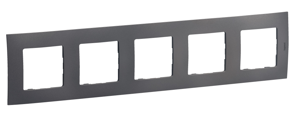 LEGRAND - NOWE NILOE - RAMKA PIĘCIOKROTNA STALOWA (MEDIUM GREY) - NP115MG