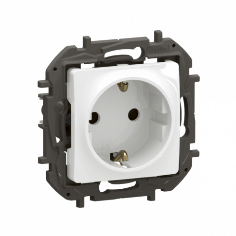 LEGRAND - NOWE NILOE - GNIAZDO SCHUKO 2P+Z Z PRZESŁONĄ ZACISKI ŚRUBOWE 16A - 250V~ BIAŁE - NP3122WH