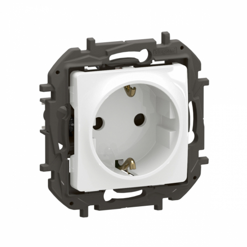 LEGRAND - NOWE NILOE - GN SCHUKO 2P+Z PRZESŁONA ZACISKI AUTOMATYCZNE 16A - 250V~ BIAŁE - NP3120WH