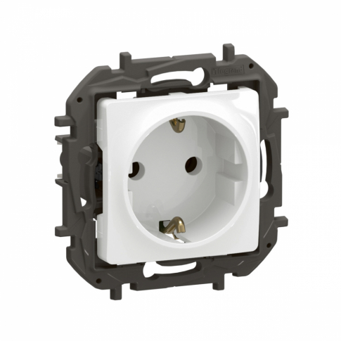 LEGRAND - NOWE NILOE - GNIAZDO SCHUKO 2P+Z ZACISKI ŚRUBOWE 16A - 250 V~ BIAŁE - NP3121WH