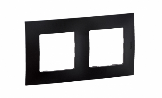 LEGRAND - NOWE NILOE - RAMKA PODWÓJNA CZARNA (BLACK) - NP112BK