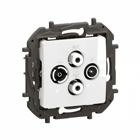 LEGRAND - NOWE NILOE - GNIAZDO TV-RD-SAT-SAT KOŃCOWE TYPU GWIAZDA 1,5 DB BIAŁE - NP4108WH