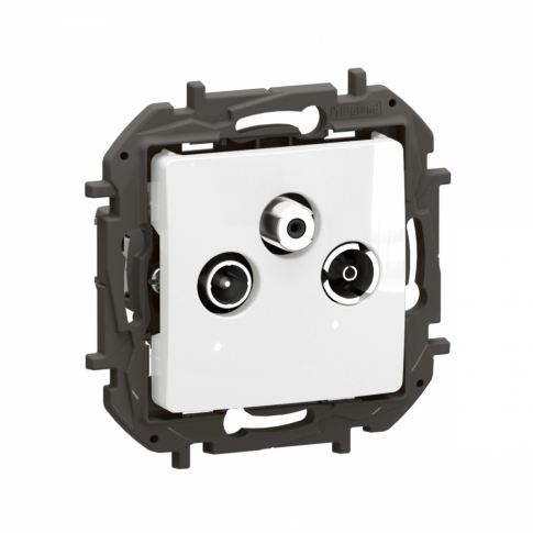 LEGRAND - NOWE NILOE - GNIAZDO TV-RD-SAT ZAKOŃCZENIOWE 10 DB BIAŁE - NP4107WH