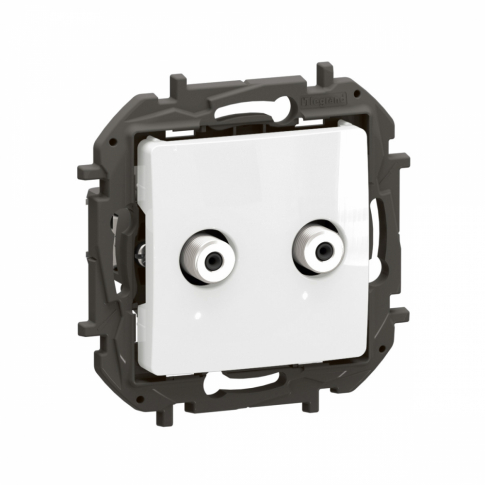 LEGRAND - NOWE NILOE - GNIAZDO TV TYP "F-F" TYPU GWIAZDA  1,5 DB BIAŁE - NP4101WH